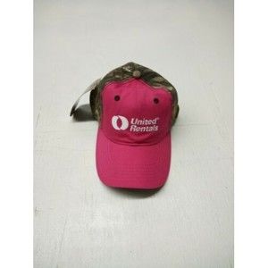 K Products United Rentals Hat Camo Camouflage Company Logo Canvas Strap Back Cap
